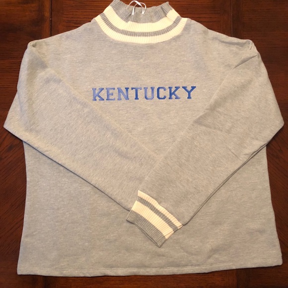 Tops - SOLD KENTUCKY varsity stripe sweatshirt